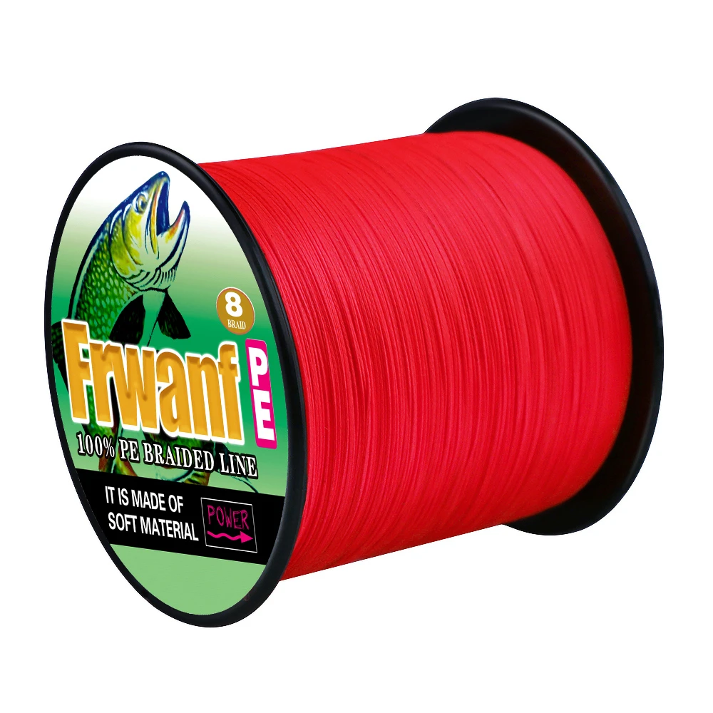 Tough and durable braided fishing line 500m 1000m 8 braid wires 8 300LBS never faded Red cord