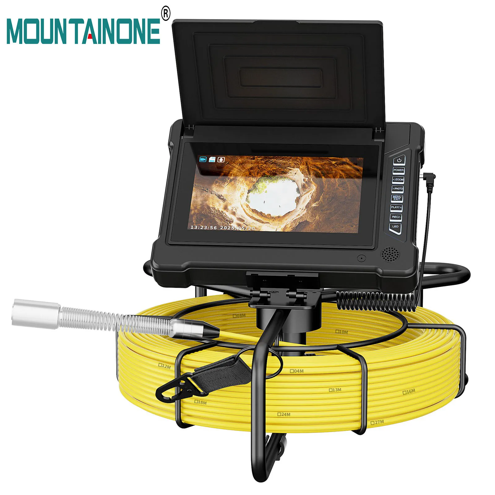 7 "ท่อระบายน้ํากล้องท่อระบายน้ําท่อระบายน้ําท่ออุตสาหกรรม Endoscope DVR การบันทึกวิดีโอ 1