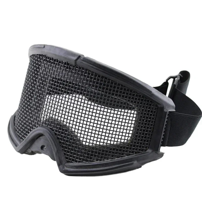 Tactical Hiking Eyewear Goggles Steel Wire Mesh CS Wargame Hunting Shooting Glasses Shock Resistance Eye Paintball Equipment tactical goggles shooting glasses