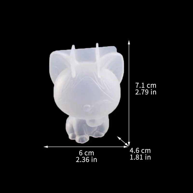 3D Geometric Silicone Unicorn Cat Deer Bear Mold Soap Candle Make Clay Plaster Resin Craft Mould Cake Decor Baking Tool