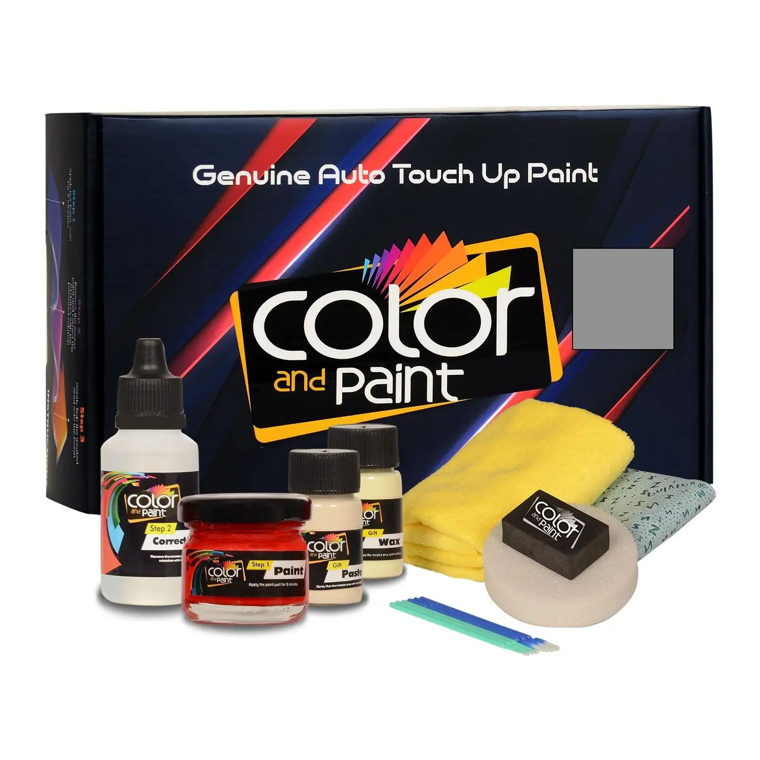 

Color and Paint compatible with Seat Automotive Touch Up Paint - GRIS TITANIUM MET - CK7 - Basic Care