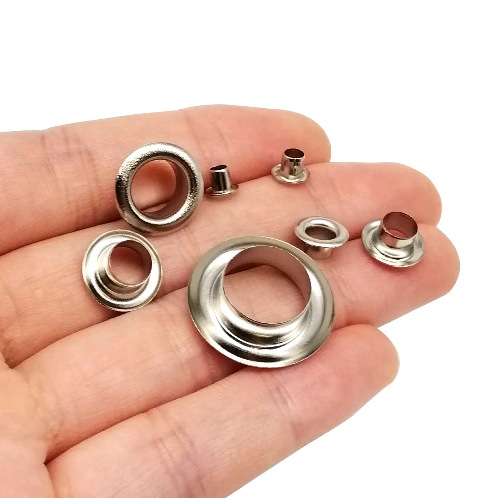 100sets 2.5mm to 12mm Eyelet Grommet Ring With Washer Air Hole Rivet For Leather Bag Shoes Belt Cap Clothes