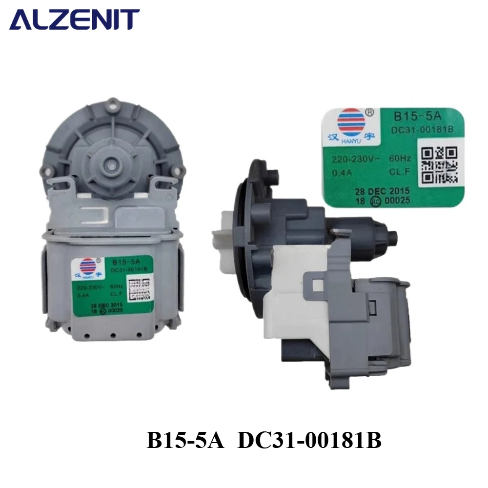 For Samsung Washing Machine Drain Pump Motor B15-5A 220V 60Hz DC31-00181B Washer Drainage Parts
