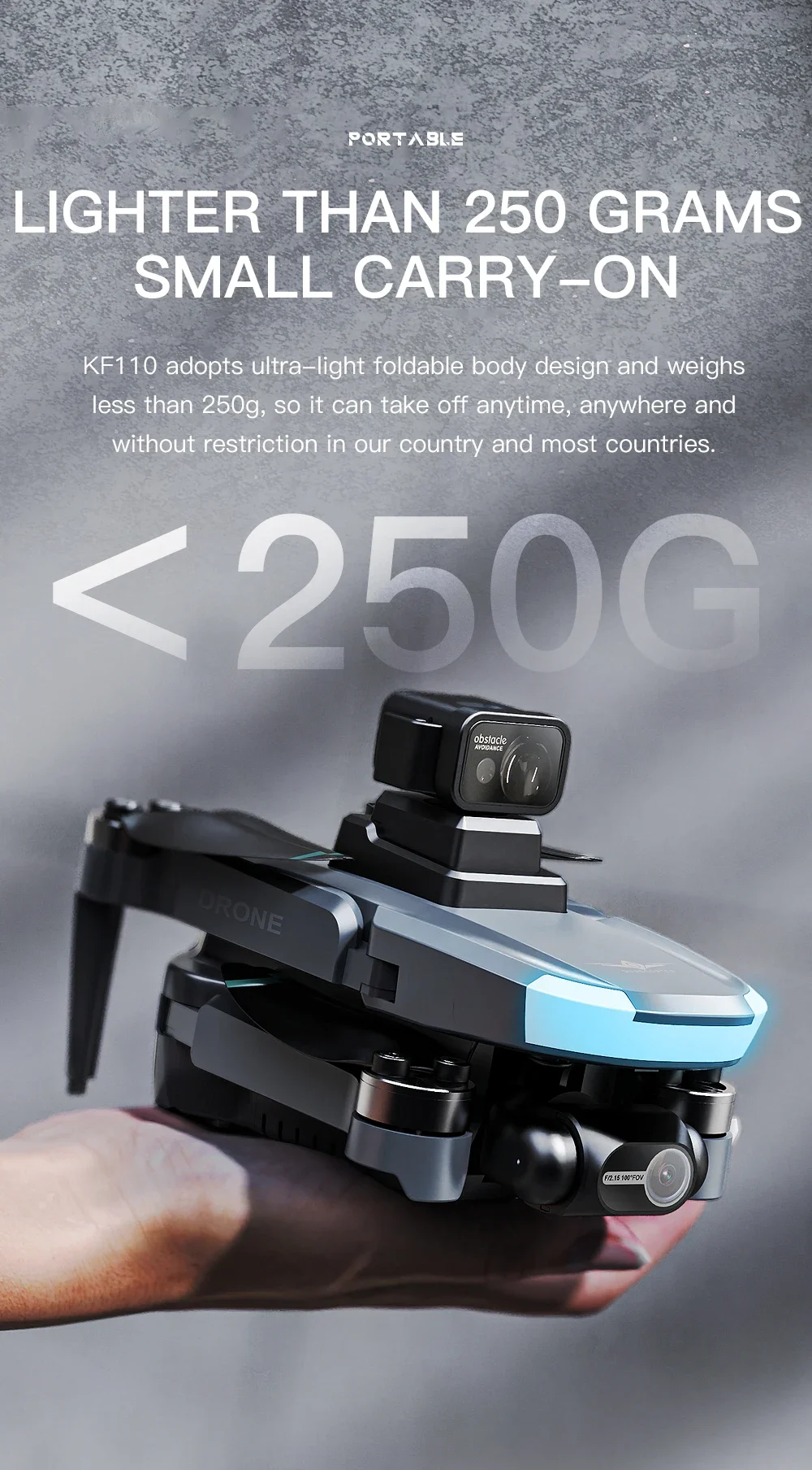 Description Picture 4 of itemNew KF110 GPS Drone 8K Profesional 6K HD Camera 2-Axis Gimbal Anti-Shake Aerial Photography Brushless Foldable Quadcopter
