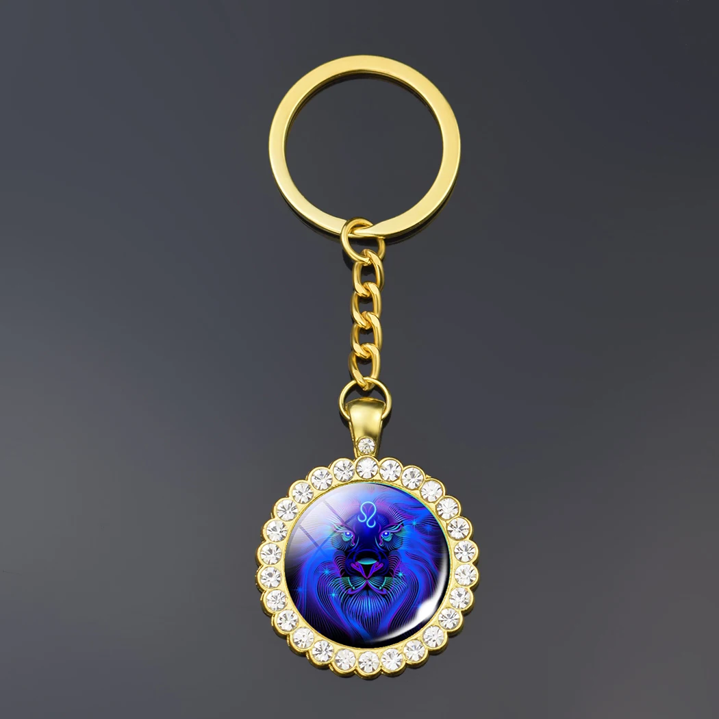 Celestial Zodiac Double-Sided Keychain Gift