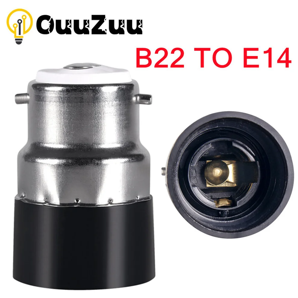 B22 to E14 Screw LED Light Bulb Socket Adapter LED Light Bulb Socket