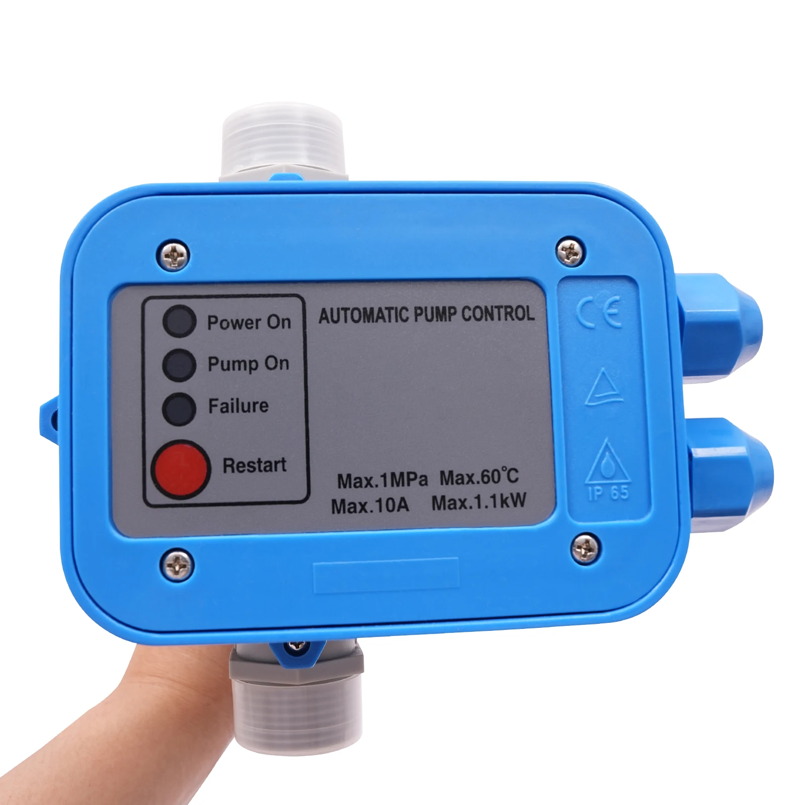 Automatischer Wasserpumpen-Druckregler, 10-Bar Wasserpumpensteuerung, selbstansaugend für Tauchpumpen, Schalter – Detail 4