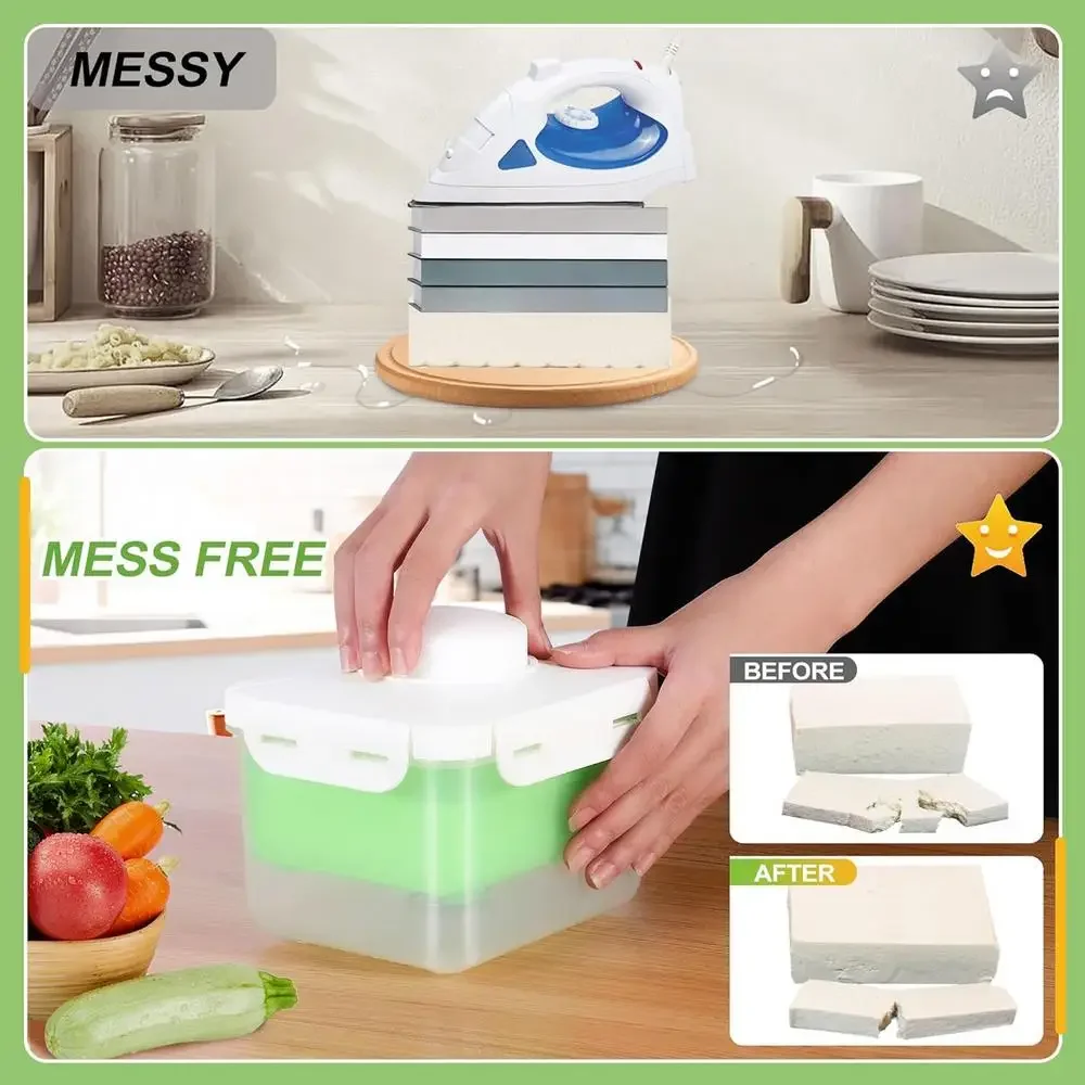 Description Picture 5 of itemPaneer Press DIY Tofu Mold Kitchen Cooking Tool Set Homemade Plastic Tofu Press Mould DIY Tofu Mold Kitchen Gadgets Kitchen Tool