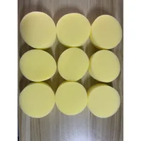 9 Pcs Round Sponge Block, Car Wash Polishing and Waxing Sponge, Dishwashing Cleaning Stain Remover Sponge 2