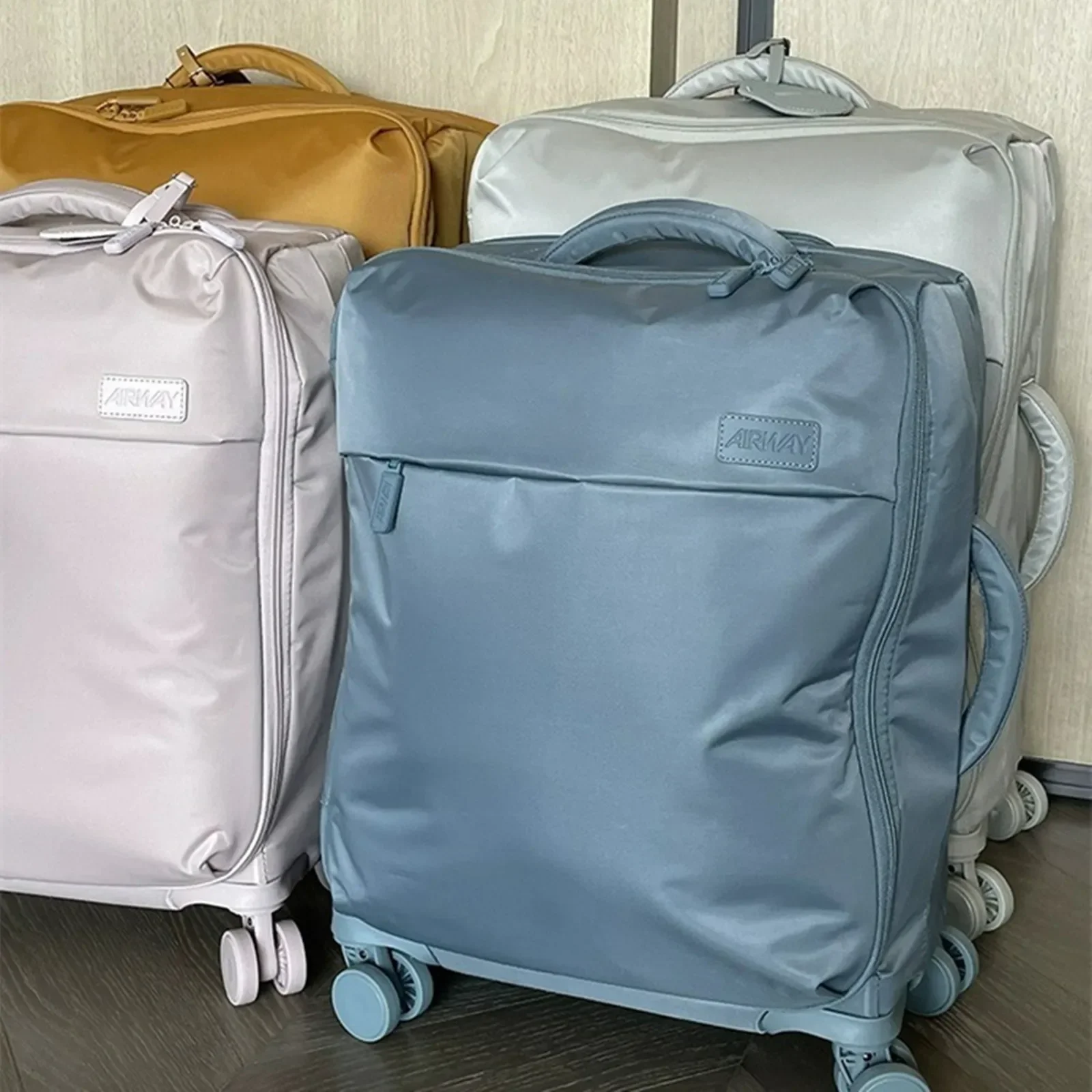 20IN Waterproof Oxford Trolley Case Ultra Light Travel Luggage Bag Aviation Box Silent Wheel Baggage Suitcases Business Handbag