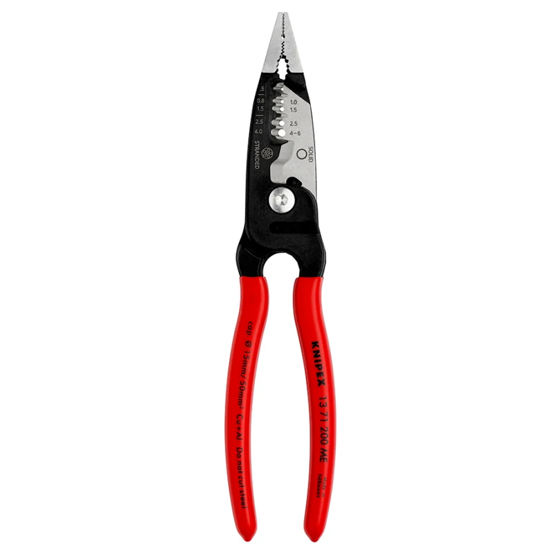Knipex Tools Spelafili Pinze Spelafili Muti-Funtion Con Posizione Creste Posizionamento Preciso Versione Metrica 13 71 200 Me