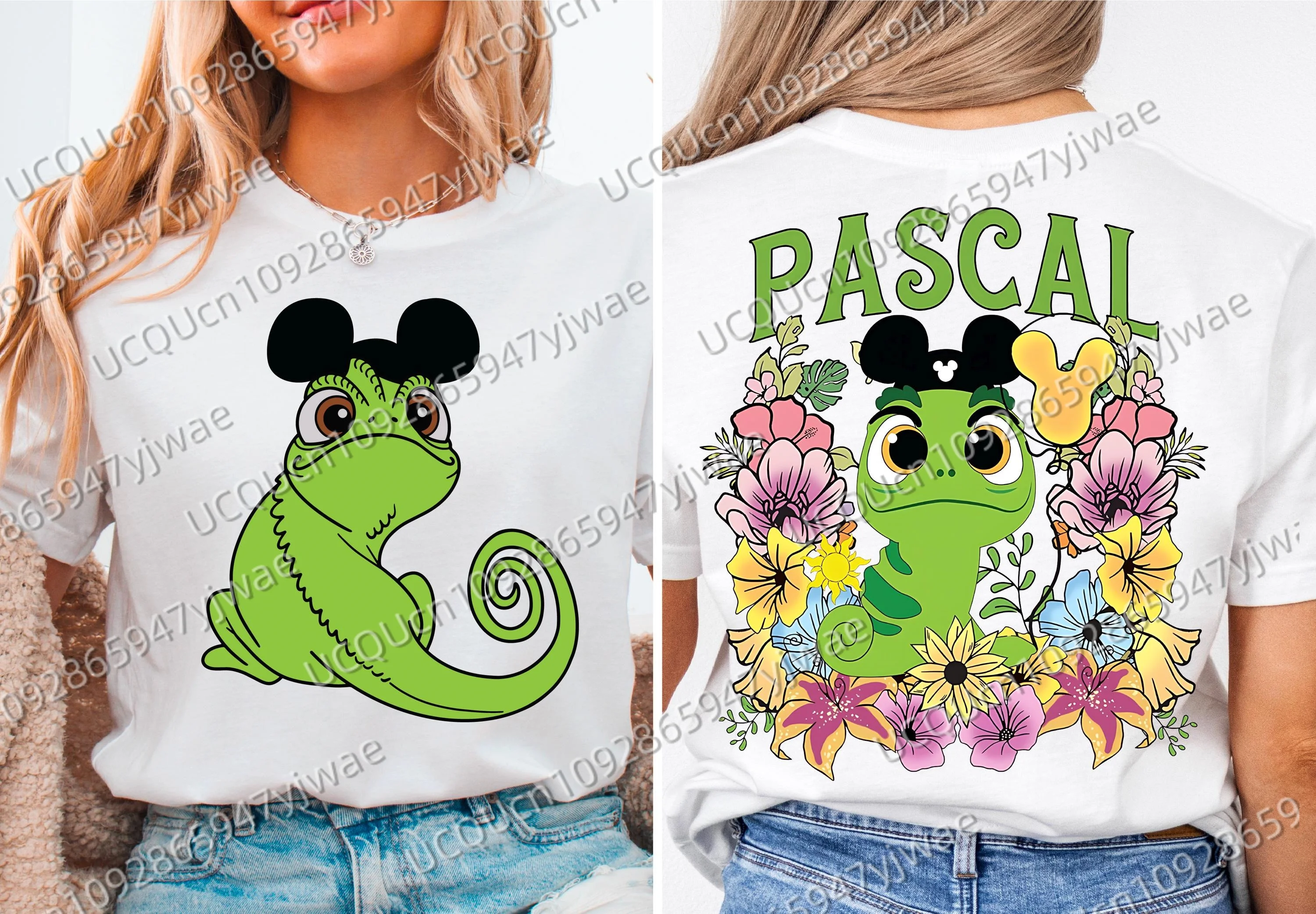 Disney emaranhado pascal floral rapunzel família o reino mágico feminino  manga curta camiseta masculina férias presente de aniversário - AliExpress, image size:3000x2084