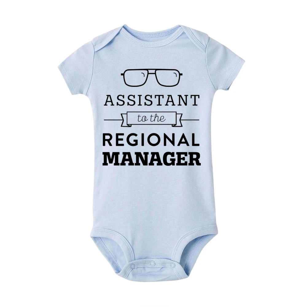 Assistant To The Regional Manager Bodysuit Funny The Office Baby Romper Boys Girls Cute Clothes Baby Gift Infant Jumpsuit 4