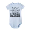 Assistant To The Regional Manager Bodysuit Funny The Office Baby Romper Boys Girls Cute Clothes Baby Gift Infant Jumpsuit 4