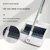 3-in-1 Rotatable Foldable Magnetic Broom and Dustpan Cleaning Set with Super Thick Bristles for Household Pet Hair Removal 6