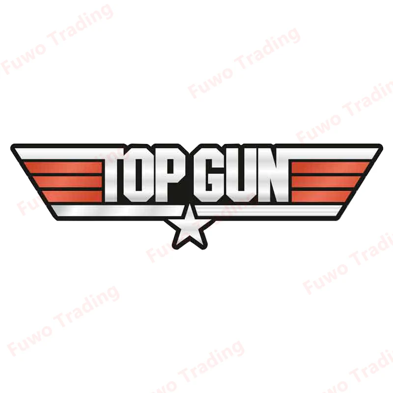 

Personality Car Stickers TOP GUN Funny Waterproof Vinyl Decal ATV Window Motorcycle Camper Bumper Truck Laptop Decoration PVC