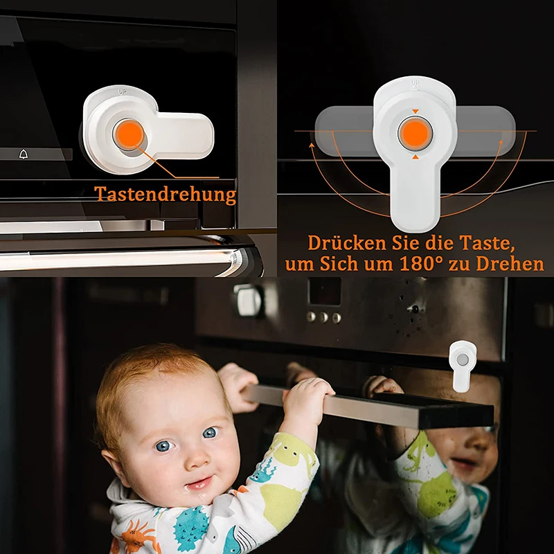 Cabinet Lock Baby Safety Oven Door Lock for Kitchen Child Protection