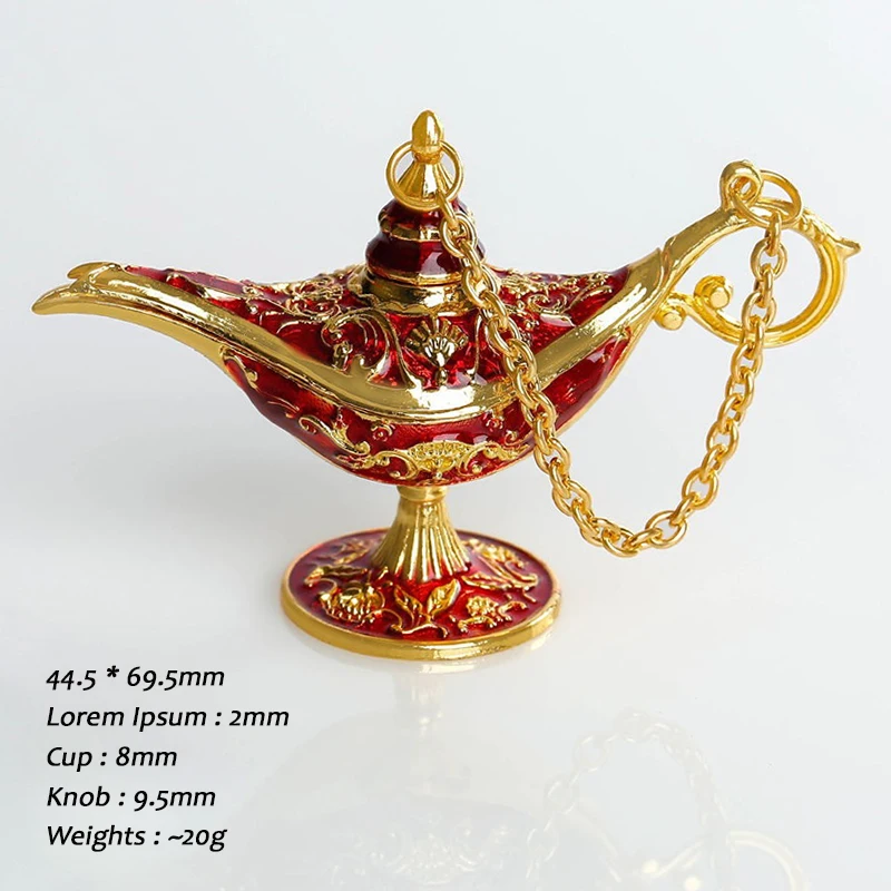Aladdin Lamp Decoration European Vintage Home Decoration Russian Wishing Lamp Metal Decoration Crafts