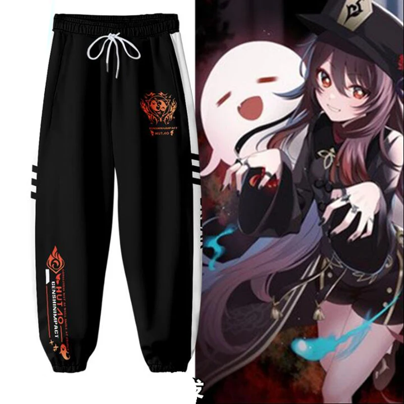 

Game Genshin Impact Hutao Hu Tao Cosplay Costume 3D Print Joggers Pants Men/Women Sweatpants Casual Trousers y2k Sweatpants