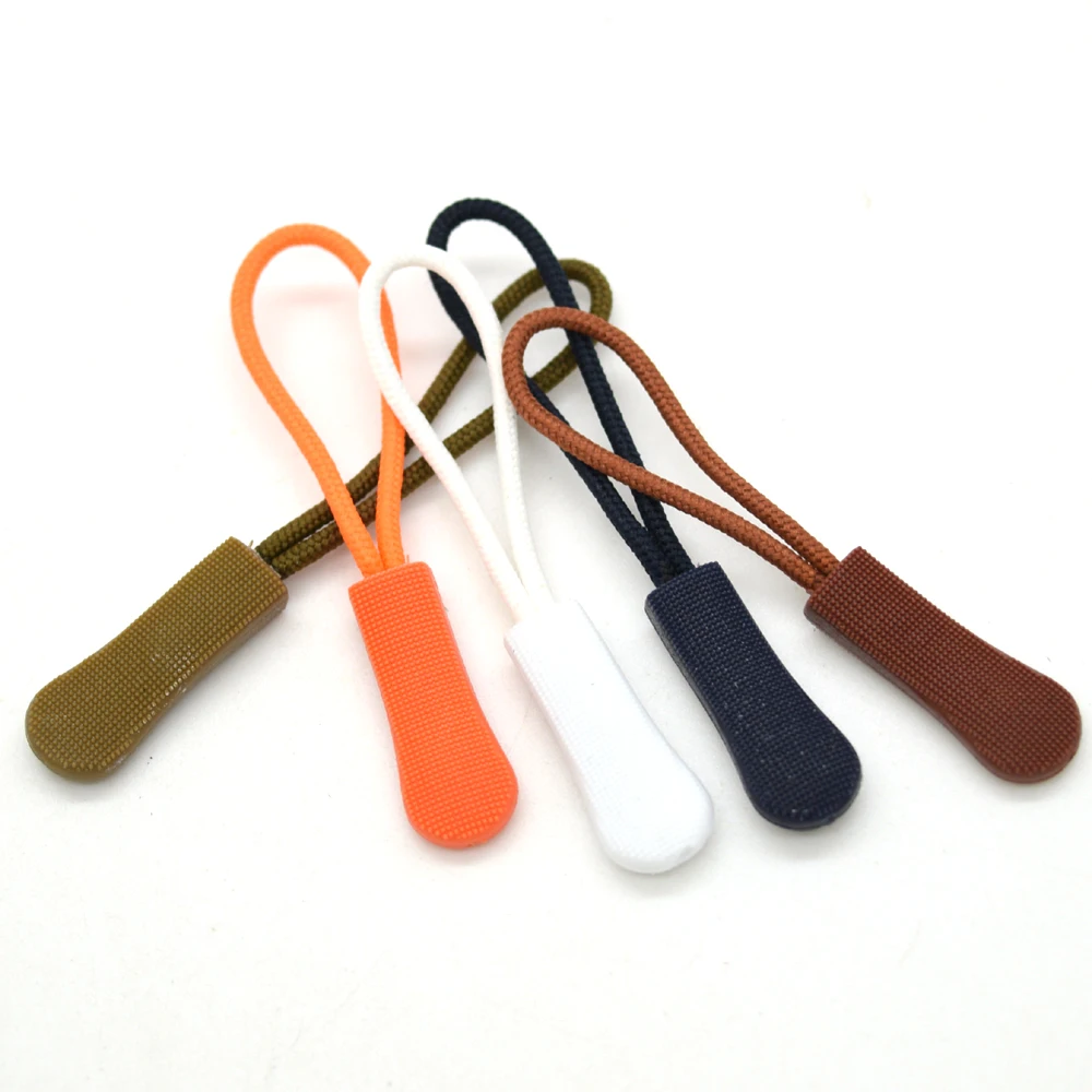 Description Picture 4 of item10 Pcs/Pack Mix Color Cord Zipper Pull Puller End Strap For Apparel Travel Bag Accessories