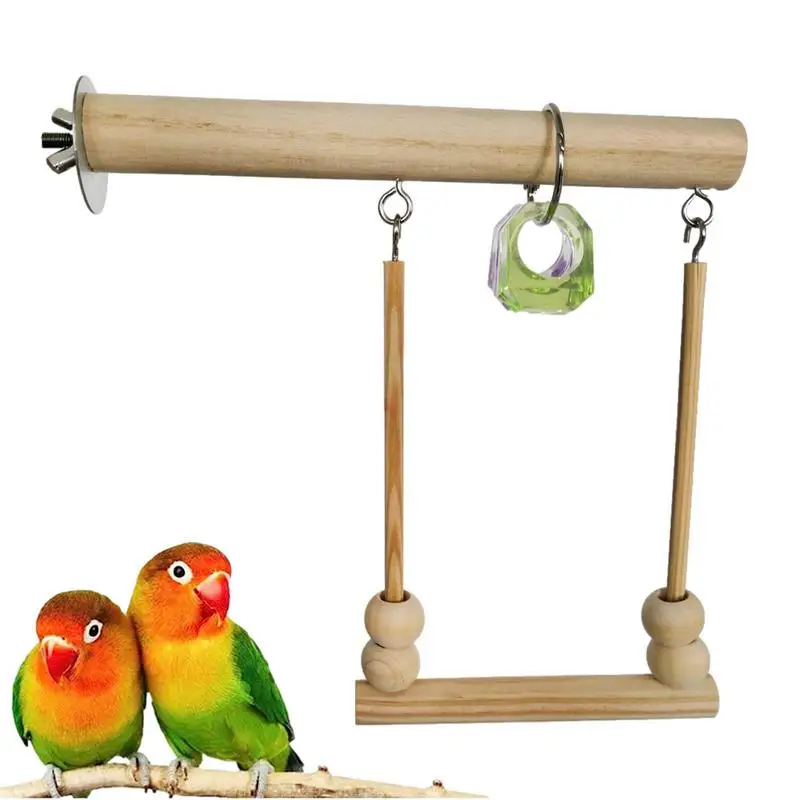 

Bird Standing Toy Parrot Cage Stand Perch Stick Toy Long-Lasting Standing Supplies For Budgies Medium Parrots Parakeets Lovebird