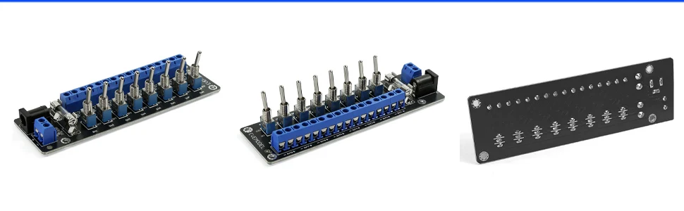 Evemodel 3V-24V DC Stromverteilungsmodul-Anschluss mit individuellem Kippschalter PCB019 – Detail 3