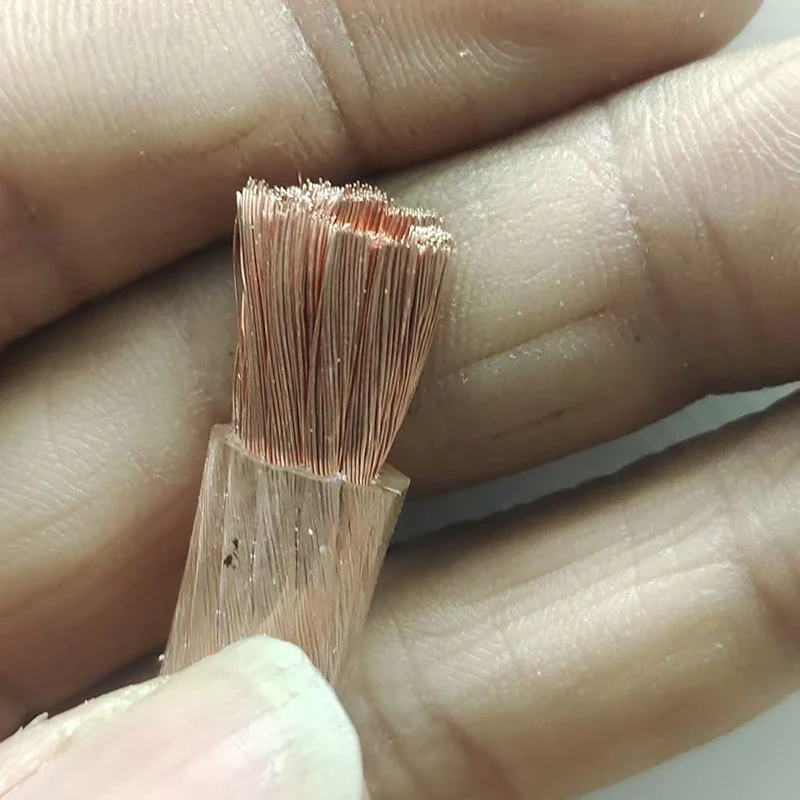 2개 10/16/25² 배터리 연결 케이블 구리 터미널 배터리 분배 캐비닛 소프트 브레이드 접지 케이블 20CM/30CM