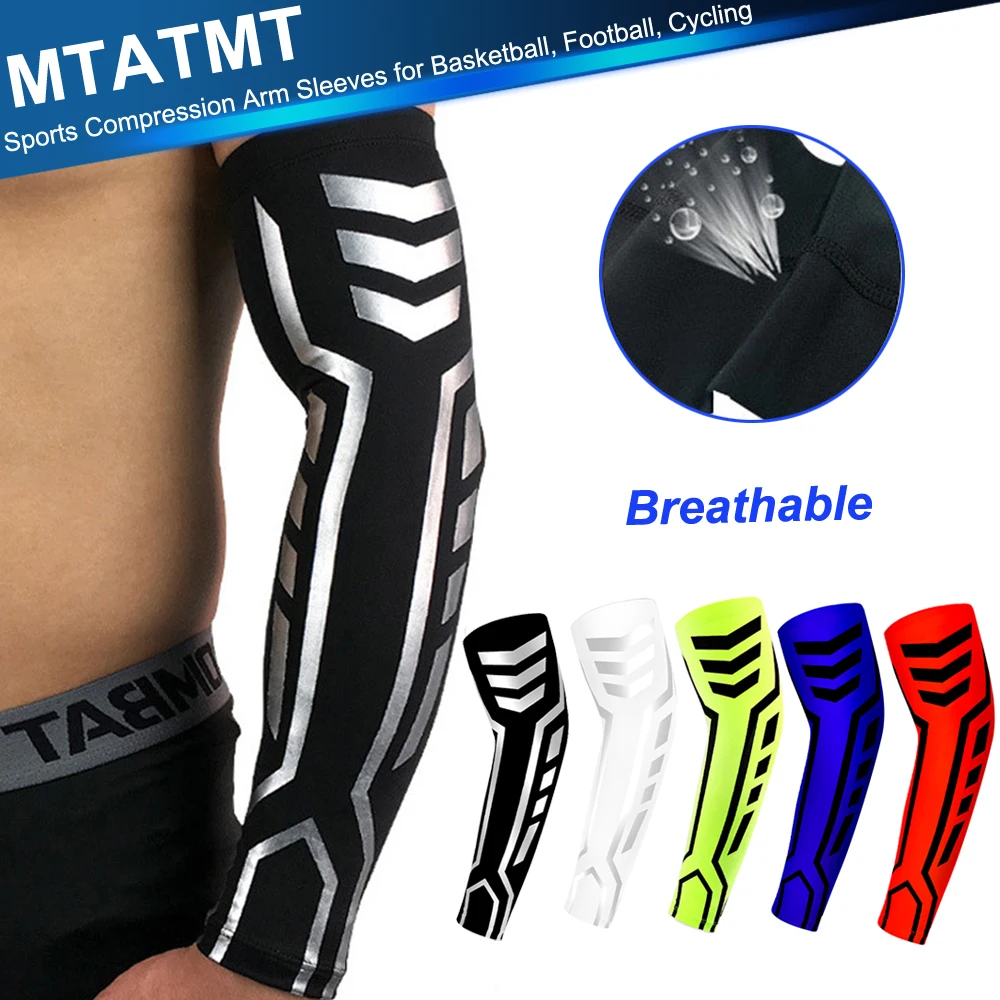 

1Pcs Compression Arm Sleeves - All-nice Compression Arm Guard Sleeve Support for Basketball Football Volleyball Cycling Running