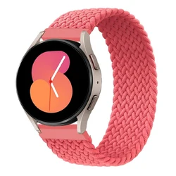 Premium Braided Nylon Watch Band - 20mm & 22mm Strap for Galaxy, Gear, & Huawei Series (Pink Punch)