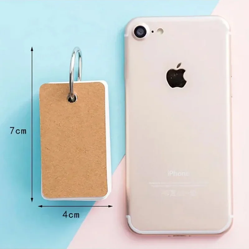 50-Sheet Kraft Paper Flashcards with Rings 6