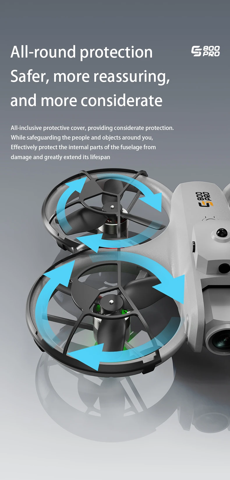 Nuevo Dron ES800 8K, cámaras HD profesionales, obstáculo de flujo óptico, protector de hélice incorporado, GPS, Motor sin escobillas, cuadricópteros aéreos