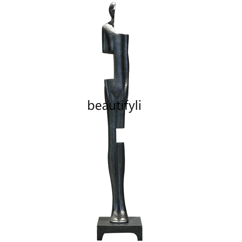 

Sales Office Hall Character Art Sculpture Hotel Floor Crafts FRP Abstract Big Decorations