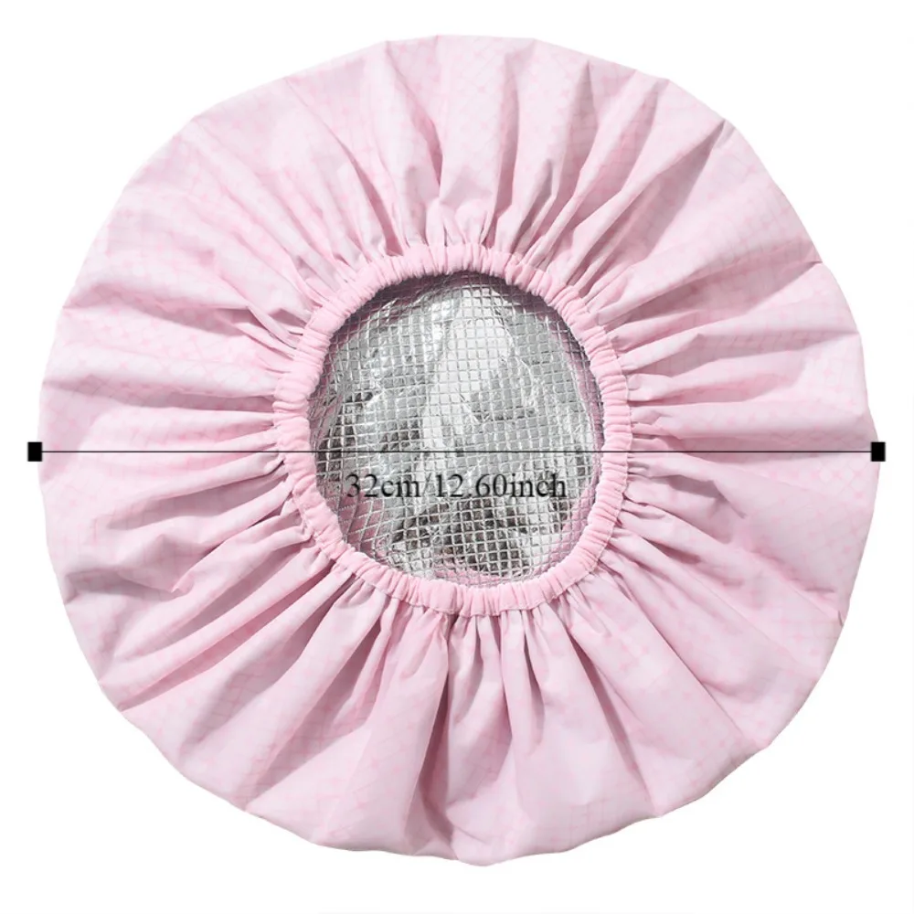 Thickened Self-heating Tin Foil Hat Thermostatic Bathing Cap Steam Hair Mask Cap Shower Cap Portable Smooth Hair Oil Baking Cap