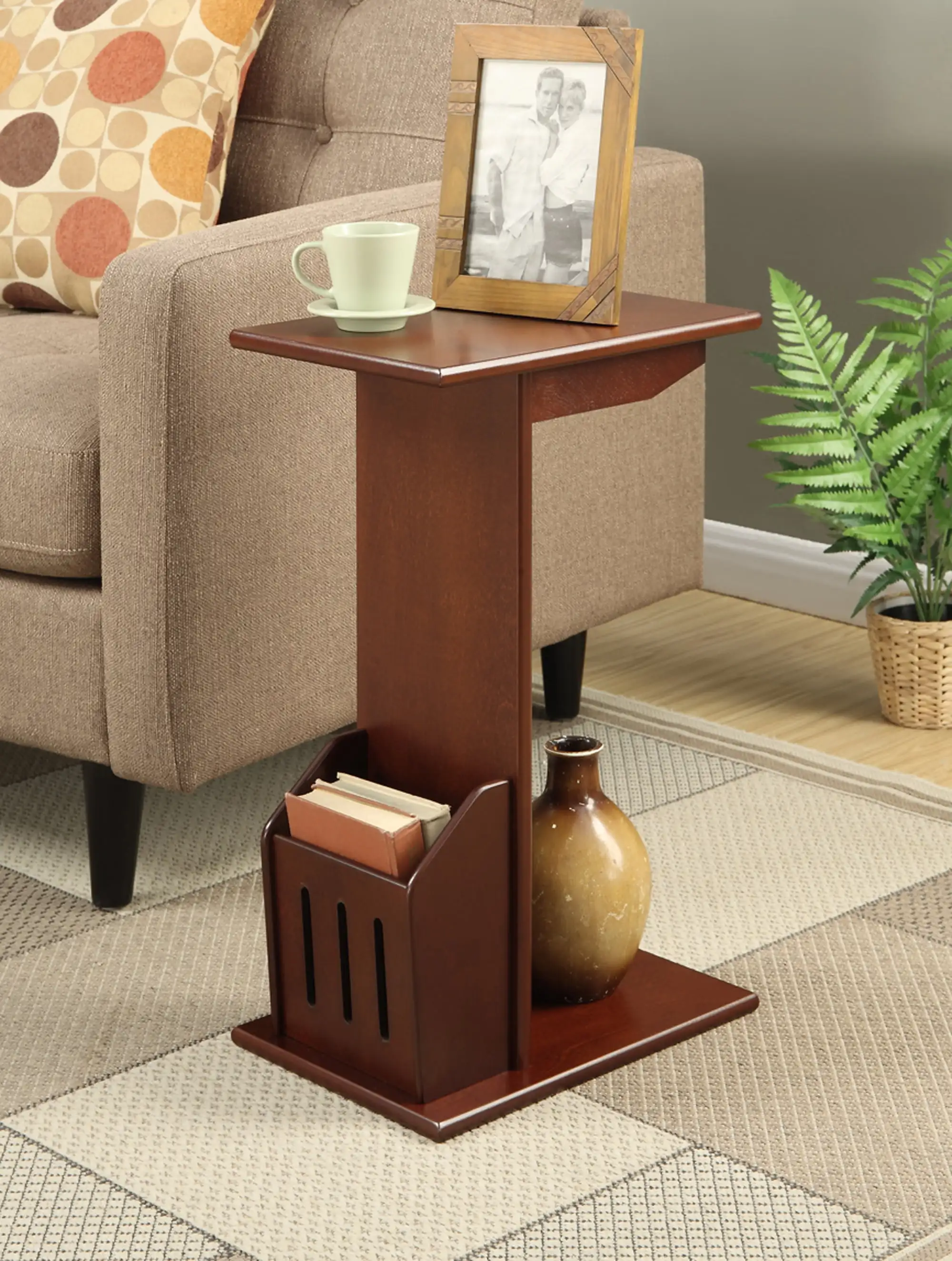 

Designs2Go Abby Magazine C End Table, Mahogany