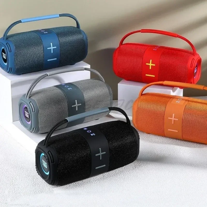 Rechargeable RGB Color Portable TG668 High Volume Subwoofer Dual Channel LED Diaphragm Bluetooth Speaker 5