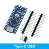 Compatible CH340 Nano 3.0 Controller Type-C USB Micro USB Arduino Compatible Mini USB ATMEGA328P Arduino Projects 4