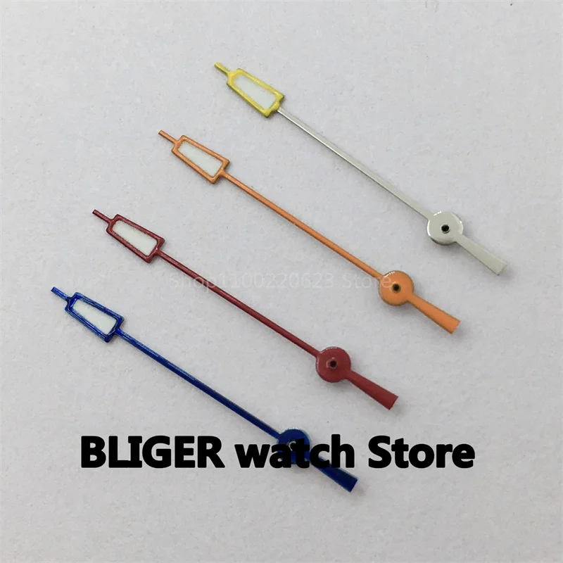 12.5mm 시계 초침, NH35 NH36 미요타 8205 8215 821A 진주 DG 2813 3804 무브먼트, 녹색 발광 4 색 시계 액세서리 