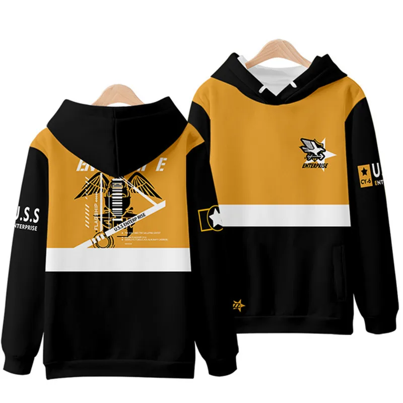 Anime Game Azur Lane Prinz Eugen Cosplay Hoodies Sweatshirt Men/Women Harajuku Pullover Coats Casual Streetwear Men Hoodie