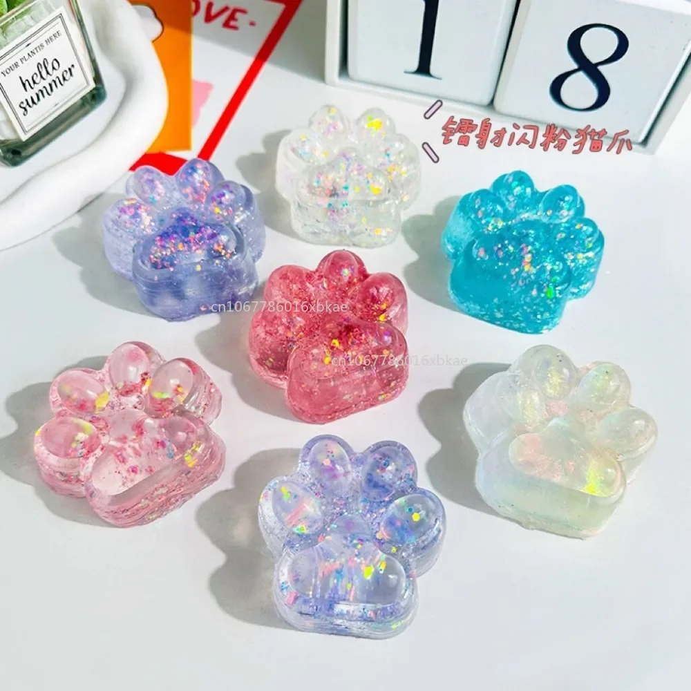 Squishy Toy Kawaii Cat Paw Mochi Taba Fidget Toys Cute Plush тапа лапка Rebound Pinch Decompression Stress Release Toy juguetes 3