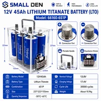 Batterie au lithium titanate Yinlong 2.3V 45Ah & 12V 45Ah 66160 LTO pour démarrage de voiture 13.8V, portable, boîtier transparent, DIY + chargeur 5A, stock UE 4