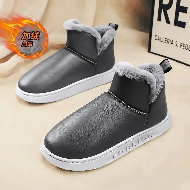 

Мужские зимние ботинки с высоким берцем, на флисовой подкладке