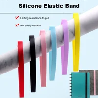 Fromthenon A4 A5 B5 Notebooks Cover Silicone Elastic Band Color Rubber Bands Bandage for Planner Scrapbooking Business Card Book 1