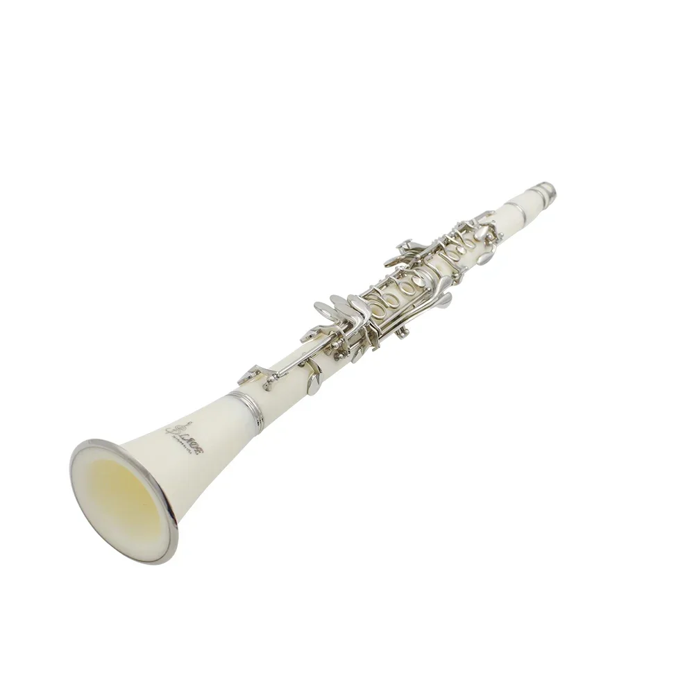  SLADE Bb White Clarinet 17 Keys Bakelite Wooden Professional Woodwind Instrument Tenor Clarinet With Box Accessories ﻿
