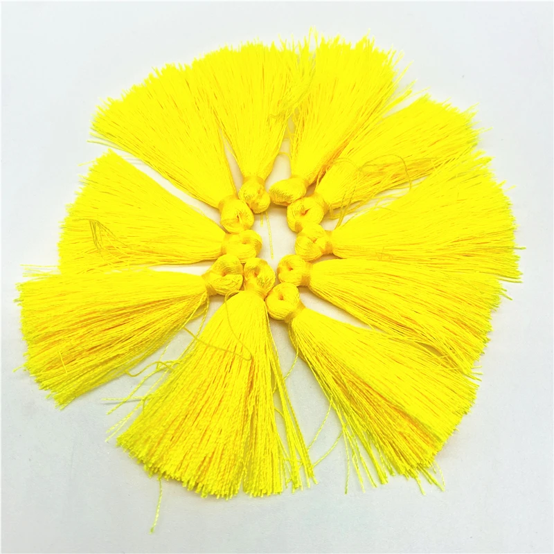 20 개/몫 4cm 폴리 에스터 작은 술 프린지 코튼 술 트림 바느질 커튼 액세서리 DIY 홈 웨딩 장식