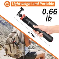 Aluminum Extend Selfie Stick Tripod Mini Portable Vlog Tripod for Go Pro 13 12 11 10 9 8  DJI Osmo Action 3 4 5 Insta 360 X5 X4 - Image 4