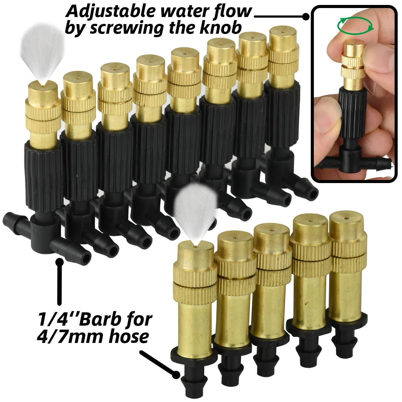 Automatic Watering System Kit for Gardens - Micro Drip Irrigation & Cooling Mist Spray