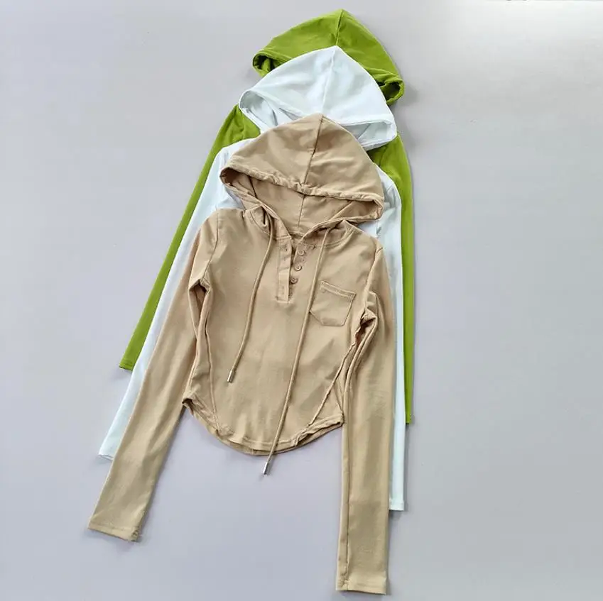 

Women Sport Jacket Hoodies Running Jacket Cotton Yoga Coat Clothes Long Sleeve Sportswear Slim Gym Workout Fitness Hooded Tops
