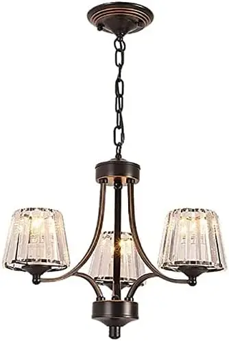

Chandelier, Wrought Iron Country Chandelier, Ceiling Lamp, 1w-60w Dining Room and Living Room Decorative Lighting, Diameter