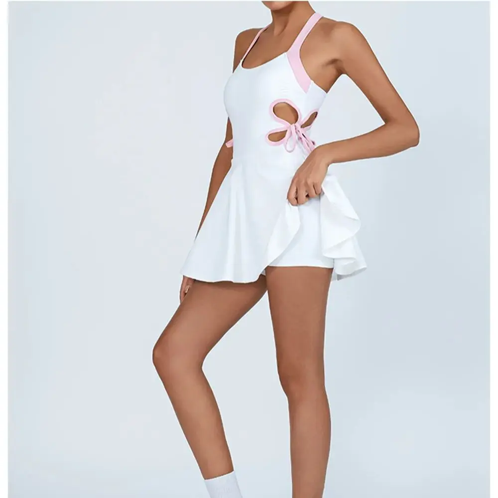 Pad Women Tennis Yoga Set One-Pieces Dress Sports Golf Badminton Skorts Anti Shorts Tracksuits Active Wear