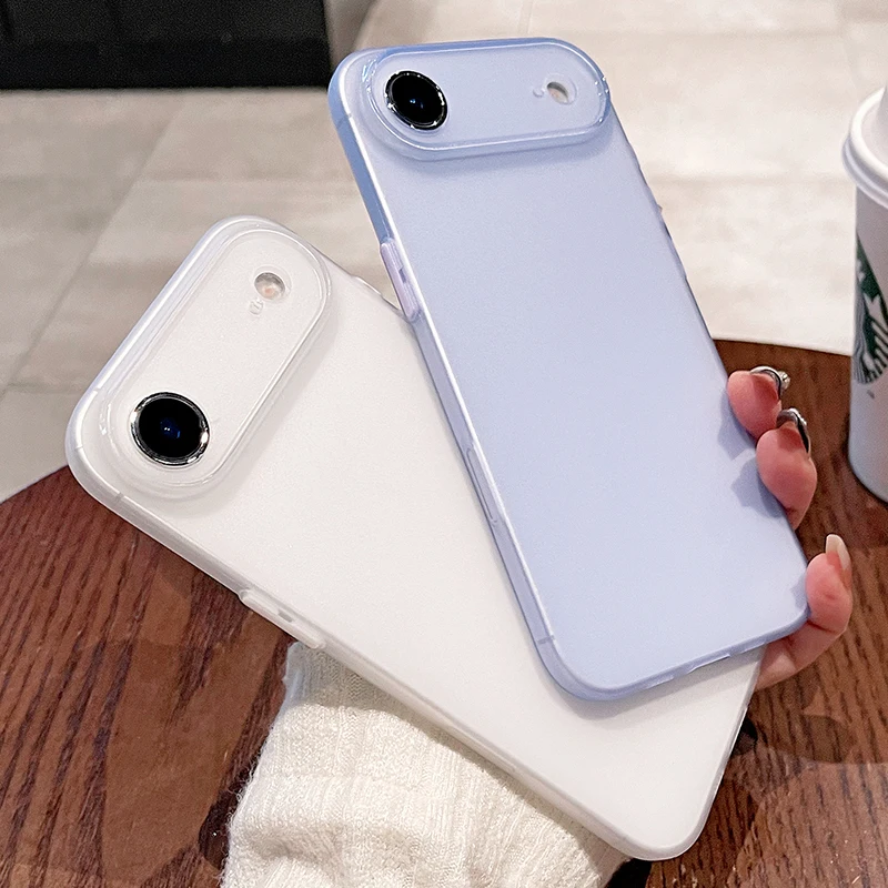 Matte Soft Silicone Ultra-Thin Translucent Case - Candy Color Slim Clear Shell